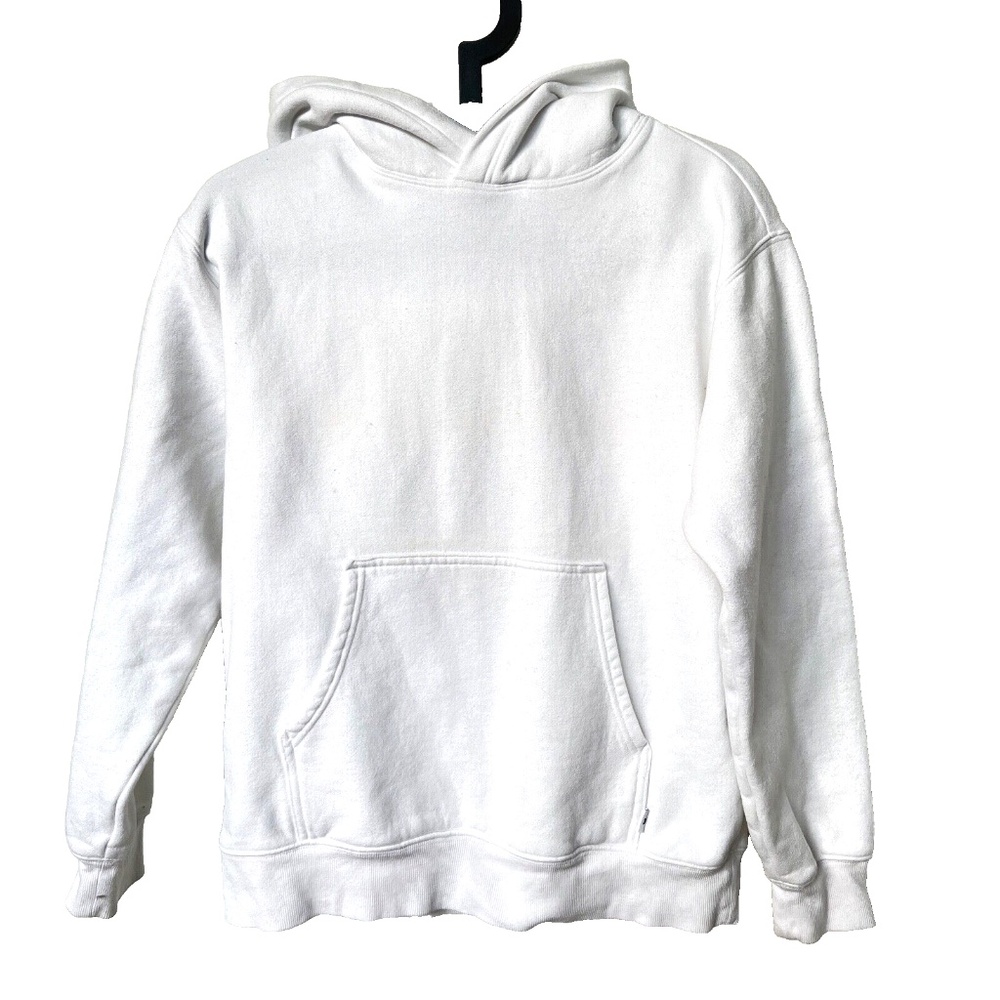 TNA Hoodie Pullover Size S White Long Sleeve Kangaroo Pocket